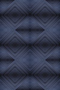 Carta da parati blu rombi stile geometrico